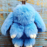 Rabbit Fur Hairball Car Keychain Bag Hanging Bunny Pendant