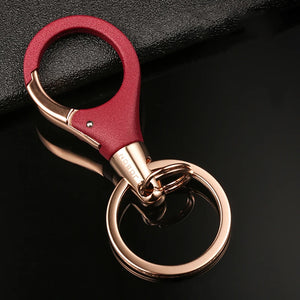Couple Key Chain Stainless Steel Double Ring Gift