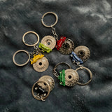 Colorful Metal Wheel Brake Disc Key Ring Holder