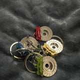 Colorful Metal Wheel Brake Disc Key Ring Holder