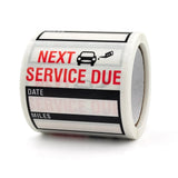 Car Maintenance Reminder Stickers 2-inch Waterproof Self-Adhesive 120pcs/Roll