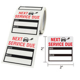 Car Maintenance Reminder Stickers 2-inch Waterproof Self-Adhesive 120pcs/Roll