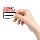 Car Maintenance Reminder Stickers 2-inch Waterproof Self-Adhesive 120pcs/Roll