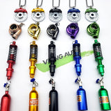 JDM Culture Car Pendant Rearview Mirror Key Chain for Men