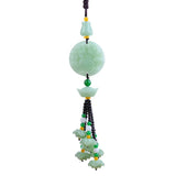 Jade Gourd Guan Yin Maitreya Car Pendant