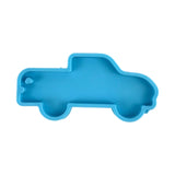 Car Series Keychain Epoxy Resin Mold Glossy Tractor Necklace Pendant Silicone Mo