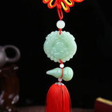 Chinese High-End Jade Pixiu Car Interior Pendant