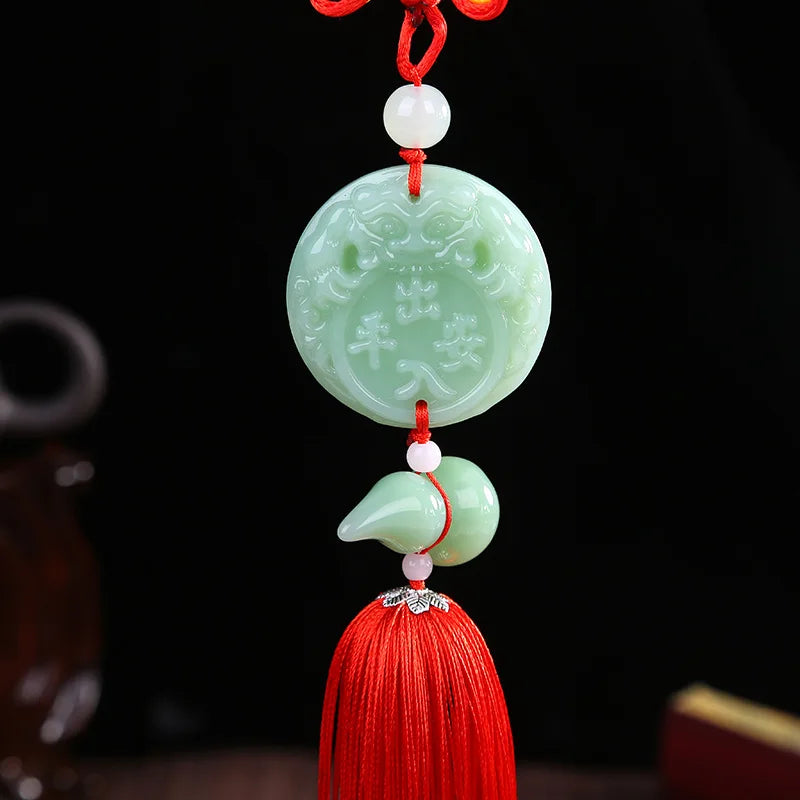 Chinese High-End Jade Pixiu Car Interior Pendant