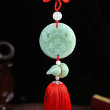 Chinese High-End Jade Pixiu Car Interior Pendant
