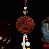 Chinese High-End Jade Pixiu Car Interior Pendant