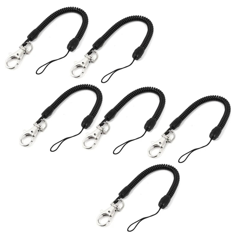 Carabiner Key Chainring with Elastic Strap