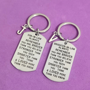 Carabiner for Keys Military Tags Thanksgiving Keyring A-Z Creative 26 Letters