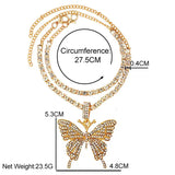 Caraquet Bling Crystal Butterfly Anklet for Women