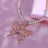 Caraquet Bling Crystal Butterfly Anklet for Women