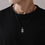 Eudora 925 Silver Cross Necklace Christian Pendant
