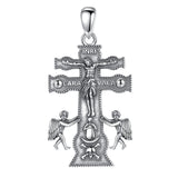 Eudora 925 Silver Cross Necklace Christian Pendant