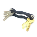Carbon Fiber Compact Key Holder Smart Key Organizer Keychain