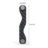 Carbon Fiber Compact Key Holder Smart Key Organizer Keychain