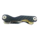 Carbon Fiber Compact Key Holder Smart Key Organizer Keychain