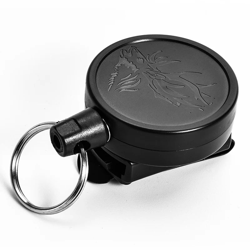 Carbon Fiber Military Braided Rope Keychain Sports Retractable Key Chain