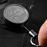 Carbon Fiber Military Braided Rope Keychain Sports Retractable Key Chain
