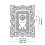Carbon Steel Cutting Dies Stencils Rectangle Lace Shape