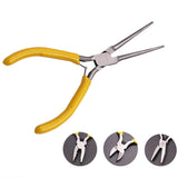 Carbon Steel Jewelry Pliers Hand Tools Round Needle Flat Nose Pliers