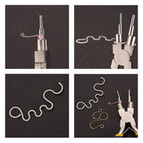 Carbon Steel Round Nose Pliers DIY Hand Tool Metal Lobster Buckle Earring Hooks