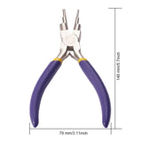 Carbon Steel Round Nose Pliers DIY Hand Tool Metal Lobster Buckle Earring Hooks