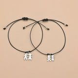 Alloy Villain Adjustable Braided Bracelet Hand Rope