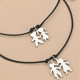 Alloy Villain Adjustable Braided Bracelet Hand Rope