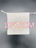 Logo Pull Plush Cloth Canvas Pouch Bag for Jewelry