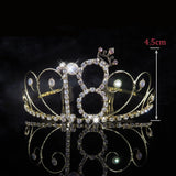 Teen Girls Birthday Crystal Tiara Crown Hairband Party Hair Accessories