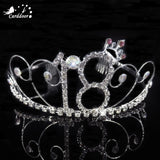 Teen Girls Birthday Crystal Tiara Crown Hairband Party Hair Accessories