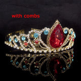 Crystal Tiara Rhinestone Crown Wedding Hair Accessories