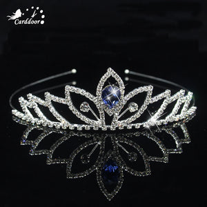 Carddoor Princess Tiara Crystal Crown Headband Girls Lover Bridal Prom Crown
