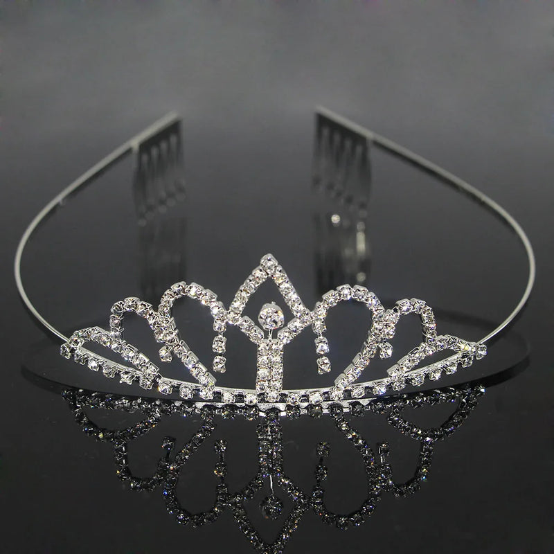 Carddoor Princess Tiara Wedding Hairband Rhinestone Hair Accessories