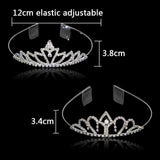 Carddoor Princess Tiara Wedding Hairband Rhinestone Hair Accessories