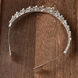 Alloy Rhinestone Hair Comb Crown Wedding Tiara