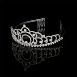 Bridal Rhinestone Crown Headband Wedding Hair Accessory