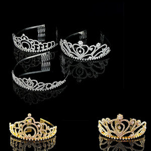 Bridal Rhinestone Crown Headband Wedding Hair Accessory