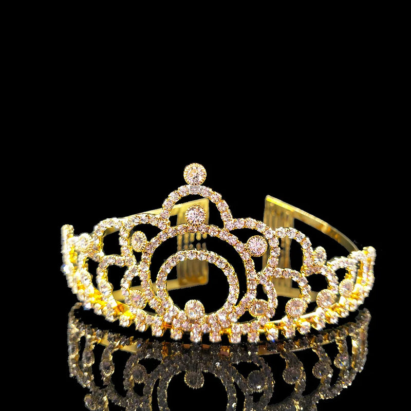 Bridal Rhinestone Crown Headband Wedding Hair Accessory