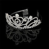 Bridal Rhinestone Crown Headband Wedding Hair Accessory