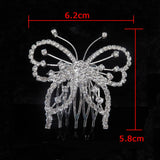 Crystal Hair Combs Rhinestone Bridal Hair Jewelry Charm Floral Women