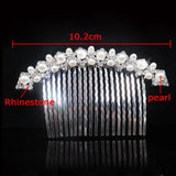 Crystal Hair Combs Rhinestone Bridal Hair Jewelry Charm Floral Women