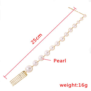 Pearl Chain Headband Hair Comb Hair Clip Hair Accessories
