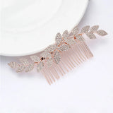 Rhinestone Hair Comb Bridal Headdress Wedding Jewelry Flower Crown Hair Clip