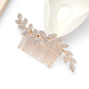 Rhinestone Hair Comb Bridal Headdress Wedding Jewelry Flower Crown Hair Clip