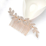 Rhinestone Hair Comb Bridal Headdress Wedding Jewelry Flower Crown Hair Clip