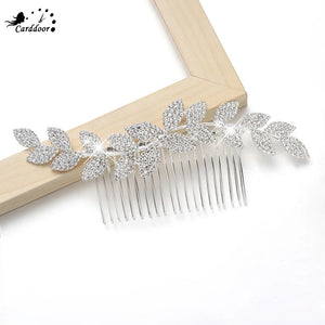 Rhinestone Hair Comb Bridal Headdress Wedding Jewelry Flower Crown Hair Clip